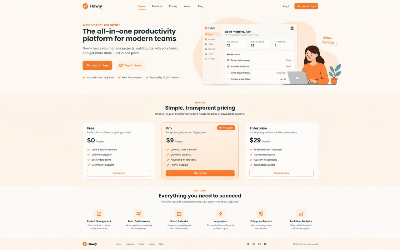 A Shopify store homepage after theme installation and setup